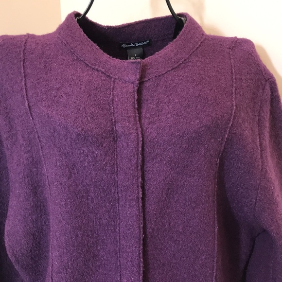 Alexandra Bartlett Jackets & Blazers - Alexandra Bartlett 100% Wool Purple Coat Size Large